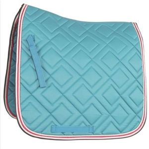 Shemax 2023 personalizado al por mayor almohadilla de sillín de caballo de alta calidad vendedor caliente turquesa diamante tela acolchada ecuestre perfecto - Product Image 1
