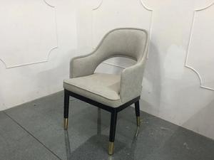 Modern Luxury Design <strong>Orange</strong> Wooden Fabric Leather <strong>Dining</strong> <strong>Chair</strong> <strong>Dining</strong> Room Furniture - Product Image 5