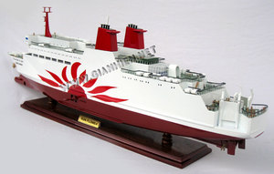 Modèle de bateau à voile en bois SUNFLOWER FERRY - GIA NHIEN CO. LTD CS0047P - Product Image 4