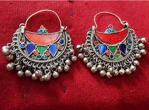 ที่มีสีสันที่ไม่ซ้ำกันอัฟกานิสถานต่างหูวินเทจ - Product Image 2