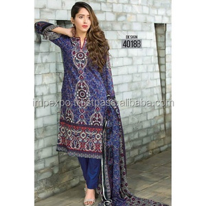 Césped salwar kameez/trajes de césped de Pakistán de 3 piezas/Tela de césped - Product Image 3