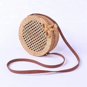 Venta al por mayor de bolsos tejidos de mimbre natural de mimbre, bolsos de moda tejidos para dama, artesanía de bambú, paja, bolsos de playa hechos a mano - Product Image 2