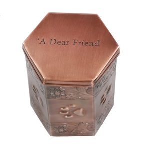 โกศรูปสัตว์เลี้ยงทำจากทองแดงโกศสำหรับสัตว์เลี้ยงขี้เถ้าโกศแปดด้านออกแบบโกศสุนัขขี้เถ้าโกศ - Product Image 5