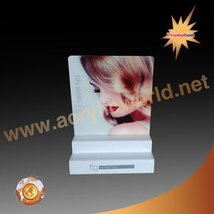 Soporte de exhibición para cosméticos, expositor de esmalte de uñas acrílico de plástico transparente cuadrado - Product Image 4