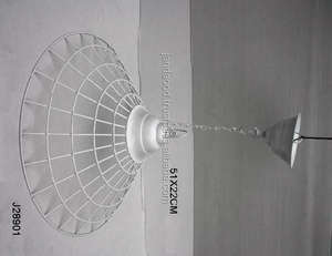 Lámparas colgantes de techo con recubrimiento de polvo blanco moderno hechas en hierro decoración del hogar lámparas de techo colgantes para decoración del hogar - Product Image 2