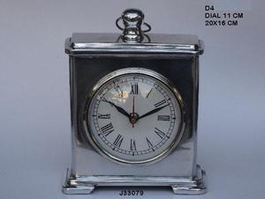 Reloj de mesa redonda de aluminio fundido de gran venta, exhibición de aguja de cuarzo, decoración del hogar con calendarios disponibles, otros acabados hechos de Metal - Product Image 3