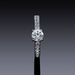 2.00 Carat White Round Brilliant Cut Moissanite Engagement <b>Ring</b> <b>14k</b> White <b>Gold</b>, Moissanite Wedding <b>Ring</b>,moissanite <b>Ring</b> 18k <b>Gold</b> - Product Image 4