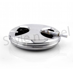 Ashtray Custom <b>Accessories</b> 2 Hole Ash Tray Luxury Ashtray Metal Ashtray High Quality Custom - Product Image 1