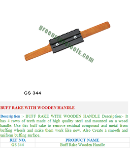 GS 344 Wooden Handle for Buff <b>Rake</b> Essential Jewelry Tools for Jewelers - Product Image 2
