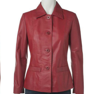 เสื้อแจ็กเก็ตบอมเบอร์ลายสก็อตหนังแกะเทียมสำหรับผู้หญิงฤดูใบไม้ร่วงฤดูหนาว - Product Image 1