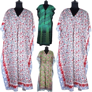 2025 Primavera Verano nuevo estilo Oriente Medio moda señora islámico largo Kaftan vestido Anokhi caftán Maxi vestido Floral bloque impreso - Product Image 1