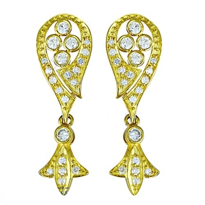 925 Sterling <b>Silver</b> Over Gold Vermeil Hoop <b>Huggie</b> Earrings Cubic Zirconia Gemstone Stone Minimalist Delicate High Micron Jewelry - Product Image 2