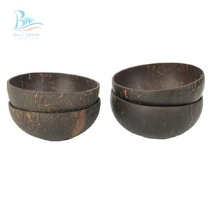 Bol à crème glacée en coquille de noix de coco, vintage, du Vietnam - Product Image 5