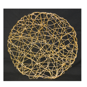 Plaque de chargeur en métal cristal, or 16 w, nouveau DESIGN, décoration pour mariage et événement, plaque de chargement en métal - Product Image 6