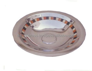 Plats de service design de haute qualité bordure en spirale vaisselle plat plateau en aluminium plat à Dessert plateau de service - Product Image 4