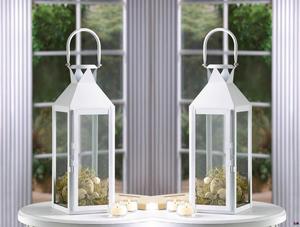 Linterna de vela de vidrio y acero inoxidable de Estilo Vintage para decoración interior y exterior, linternas colgantes chapadas en plata - Product Image 5