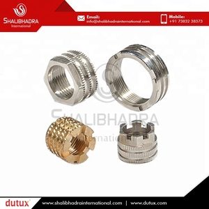 M3 <b>Thread</b> Brass <b>Insert</b> Nuts with Double Knurling Polished Finish High Strength Metric Brass <b>Insert</b> Wholesale Supply - Product Image 3