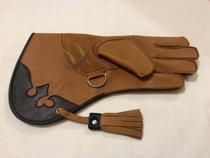 Piège à animaux en cuir de vachette à deux couches de fauconnerie avec couleur personnalisée - Product Image 3