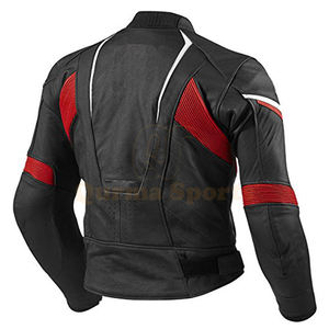 เสื้อแจ็กเก็ตการแข่งรถมอเตอร์ไซด์หนังกันลมสำหรับผู้ชาย - Product Image 6