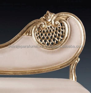 เฟอร์นิเจอร์คลาสสิกไม้มะฮอกกานีโบราณเงินแกะสลักโซฟาสไตล์อิตาลี - Product Image 5