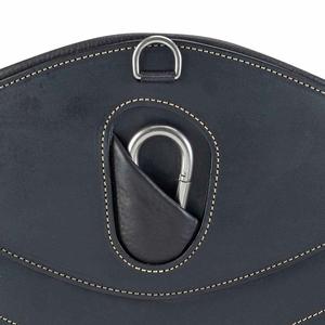 เส้นรอบวงหนังยืดหยุ่นสีดำแฟนซีพร้อมสลักเกลียวสีเทาและสีน้ำตาลแดง - Product Image 2