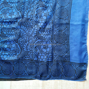 Saris en soie imprimé Floral pour femmes, magnifique, Vintage, coloré, pour vêtements décontractés, vente en gros - Product Image 3