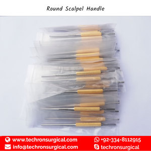 Hoja de Bisturí Redonda de Alta Calidad con Mango Moleteado Chapado en Oro - Product Image 6