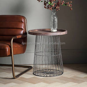 Table basse industrielle en bois - Product Image 1