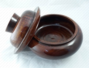 2022 New <b>Wooden</b> Bowl with Dark Brown Stained Lid (Model AC 3988) for Weddings and Office Promotions - Product Image 4