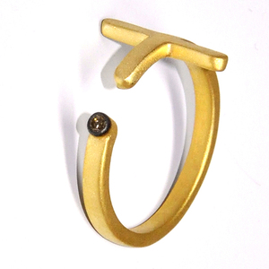 Anillo de diamante hecho a mano de Plata de Ley 925 chapado en oro ajustable joyería de lujo - Product Image 3