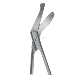 Ciseaux de stomie incurvés avec des pointes émoussées Ciseaux de stomie pour sac de colostomie Plaque de base de stomie Ciseaux de stomie chirurgicaux en acier inoxydable - Product Image 2
