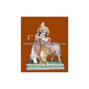 Krishna Ji Statue With Cow - Product Image 1