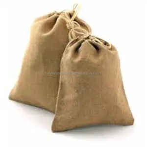 Venda quente barato propaganda juta cordão sacos barato imprimível personalizável bolsa com cordão