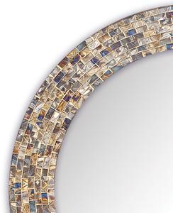 Marco de espejo decorativo de pared de mosaico de vidrio de estilo moderno hecho a mano creativo personalizado nuevo patrón redondo para ocasiones de boda en casa - Product Image 2
