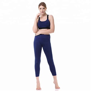 73% poliéster 27% Spandex mezcla pantalones de yoga mezcla Leggings mezcla venta al por mayor - Product Image 6
