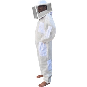 Traje de apicultura de 3 capas de malla totalmente ventilada Proveedor de velo de estilo cuadrado - Product Image 5