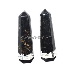 Black Tourmaline <b>Orgonite</b> Obelisk Point Healing Fengshui Products - Product Image 1