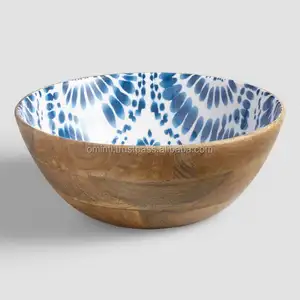 Cuencos de madera duraderos de la mejor calidad, colores y tamaños personalizados, regalos de negocios ecológicos de un fabricante confiable - Product Image 1