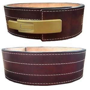 Ceinture de levier en cuir véritable, Lever de poids, Design personnalisé - Product Image 1