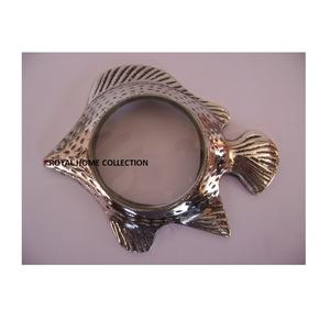 Design classique décor nautique poisson loupe poisson nautique loupe gravure corne poignée loupe - Product Image 4