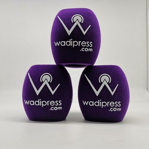 Barato Impresión de logotipo de alta densidad de espuma de PU parabrisas micrófono cubierta de espuma esponja para estación de TV - Product Image 2