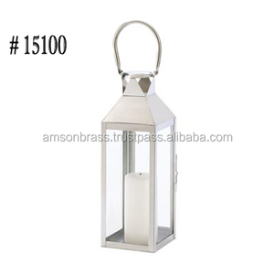 Lanternes de jardin suspendues décoratives au meilleur prix pour l'exportation, fourniture d'usine, lanterne à bougie en métal, support de pilier - Product Image 3