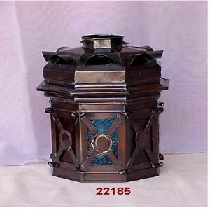 Customized Wholesale Unique Design Antique Copper Metal Lantern - Product Image 1
