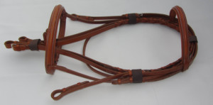 บังเหียนหนังแท้ยกสูงแบบพรีเมียม,บังเหียนหนังสำหรับออกแบบม้าให้ทันสมัยพร้อมสายรัดคิ้วและบังเหียนเย็บแฟนซี - Product Image 3