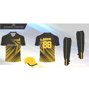 ชุดเสื้อกางเกงเล่นคริกเก็ตสำหรับเด็กชายผู้ใหญ่สีสวยใส่สบาย - Product Image 4