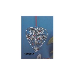 New Arrival Decorative Metal <b>Hanging</b> Christmas Heart Shape <b>Hanging</b> <b>Ornaments</b> - Product Image 1