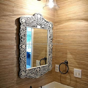 กรอบกระจกฝังกระดูกเฟอร์นิเจอร์ห้องนั่งเล่นทำจากไม้เนื้อแข็ง - Product Image 4