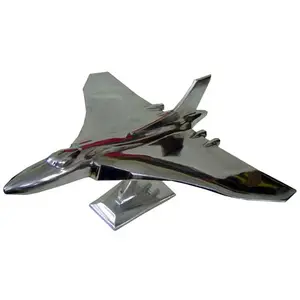 Modello di aeroplano da combattimento dell'aeronautica indiana decorativa in alluminio pressofuso