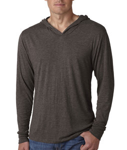 T-shirt d'hiver à capuche écologique en polyester/coton pour hommes-Personnalisable avec impression numérique Séchage rapide et respirabilité - Product Image 3