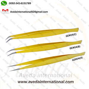 Pinzas de Extensión de Pestañas de Acero Inoxidable Puntiagudas, Antimagnéticas, Precisas y Duraderas, con Logotipo Personalizado, Marca Privada - Product Image 3